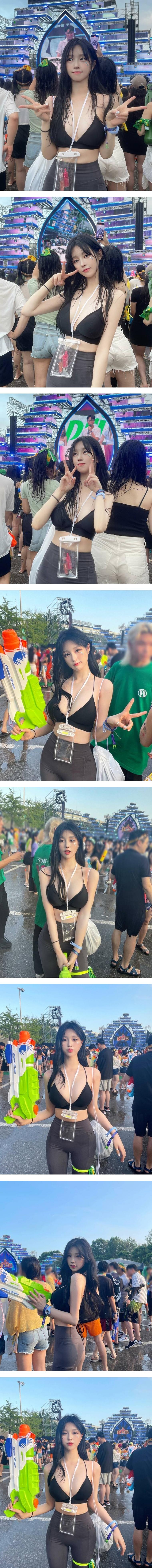 워터밤 즐기고 온 한갱 의상