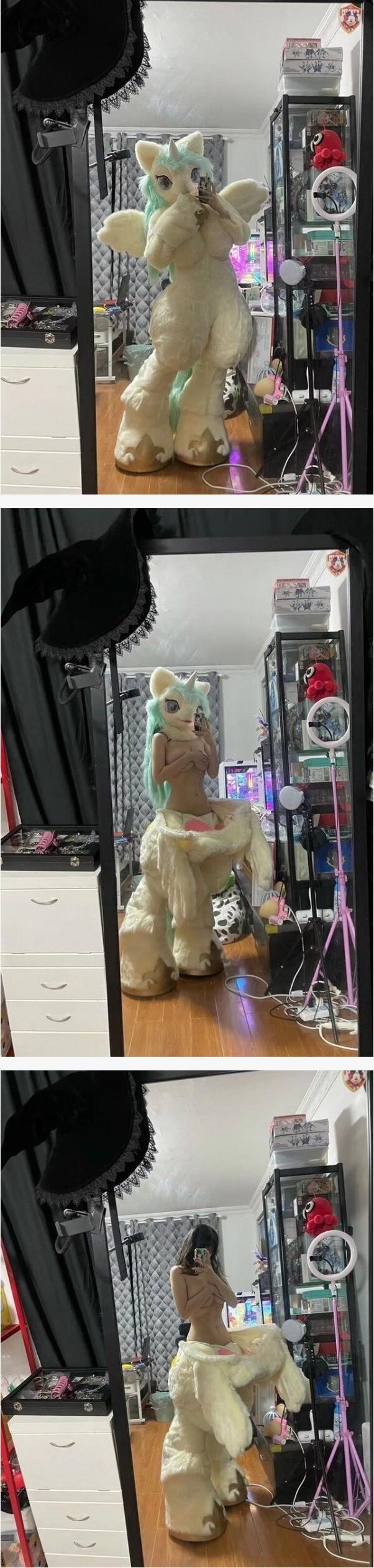인형탈 벗기면 이런 여대생 있다는 거지?