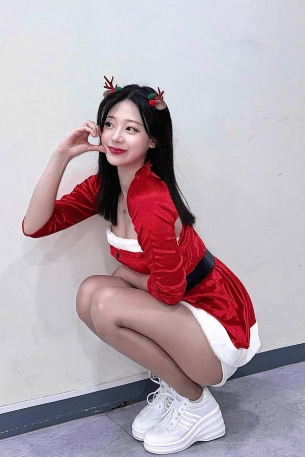 치어리더 우수한 산타걸 코스프레