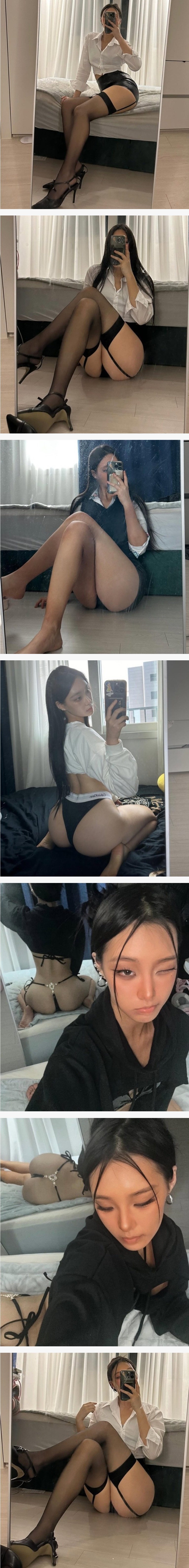 미친 엉벅지 자랑하는 처자