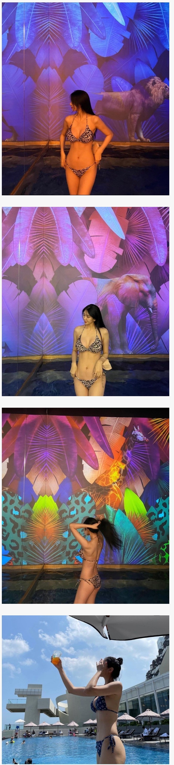 롯데 전 치어리더 조윤경 인스타 비키니