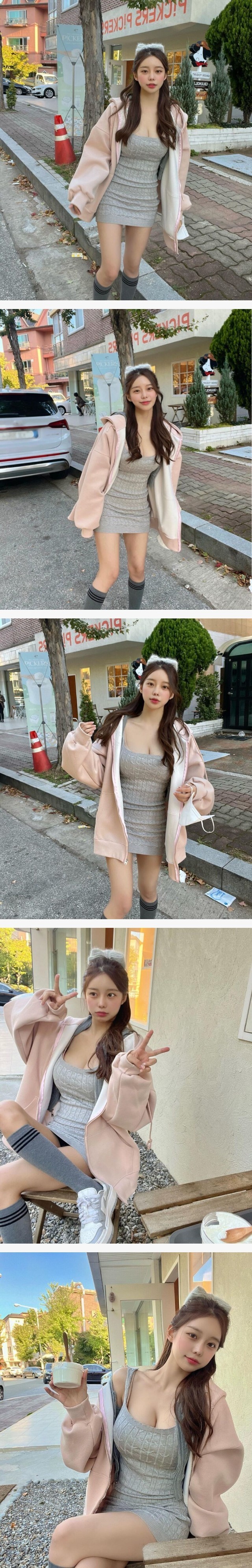 공격적인 몸매의 호극호 모델누나