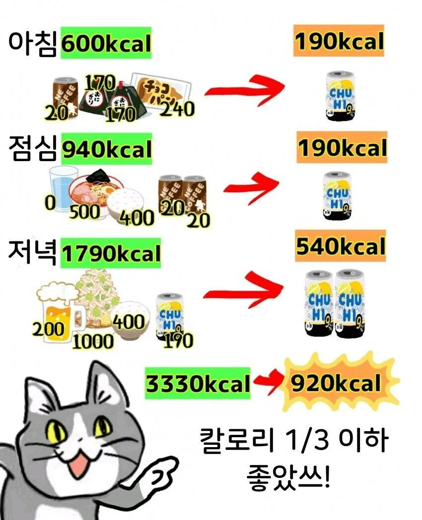 일본식 1/3 칼로리 다이어트