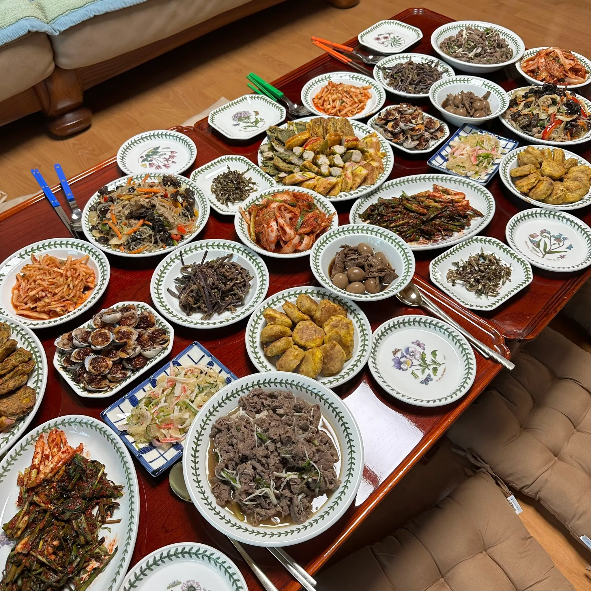 일본 사돈을 위해 음식을 준비한 한국 시어머니
