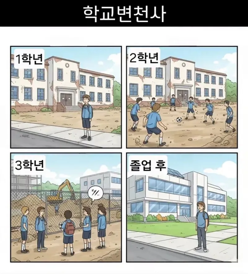 허름했던 학교의 변화