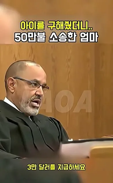 [스압] 아이를 구해줬더니 50만불 소송한 애엄마