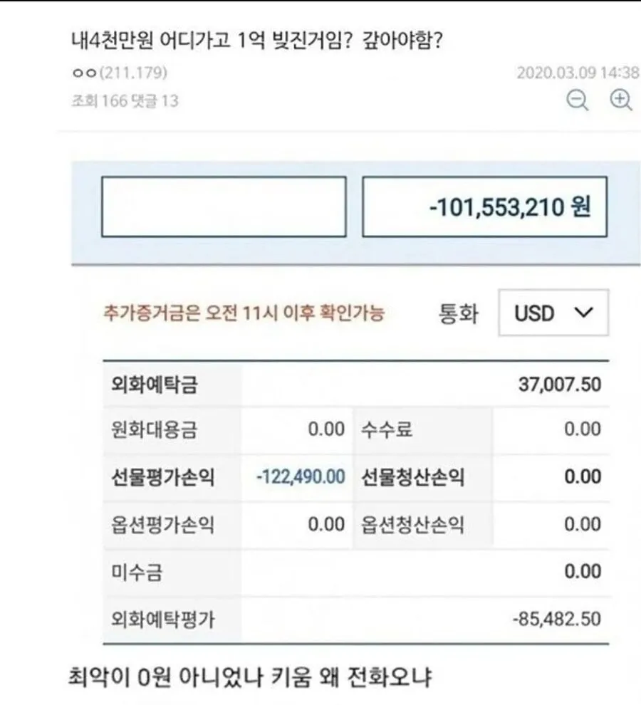 1초만에 갑자기 자산이 1억 늘어난 사람