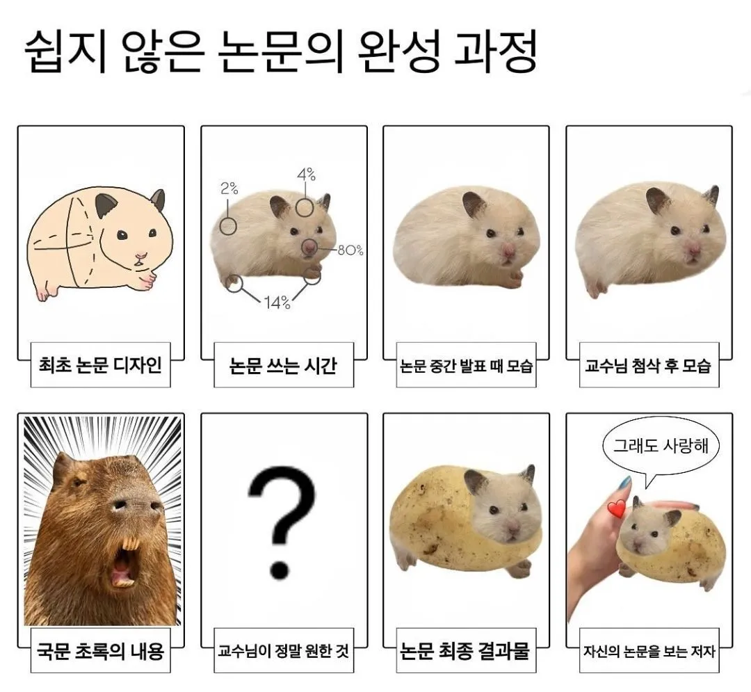 쉽지 않은 논문의 완성 과정