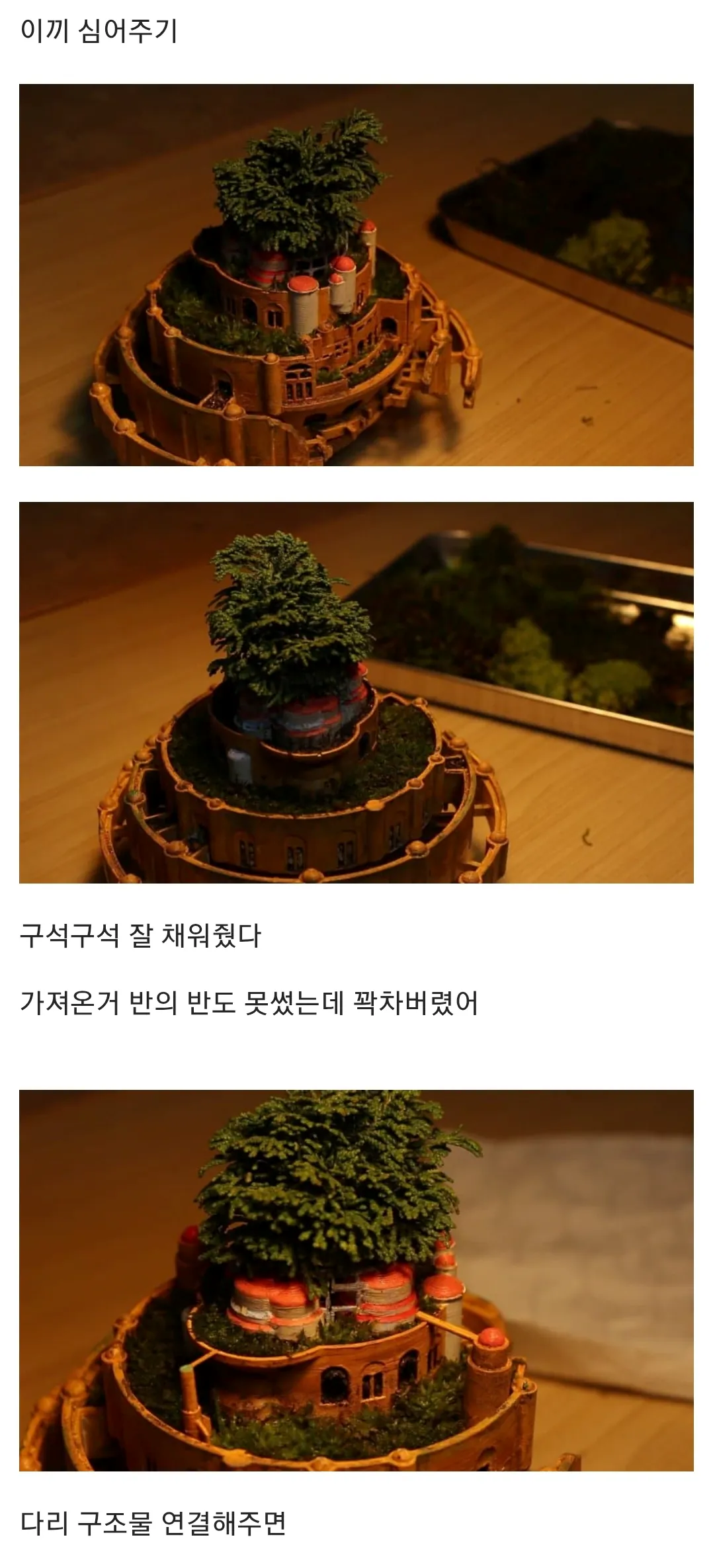공중부양 라퓨타 화분을 만든 식갤러.jpg