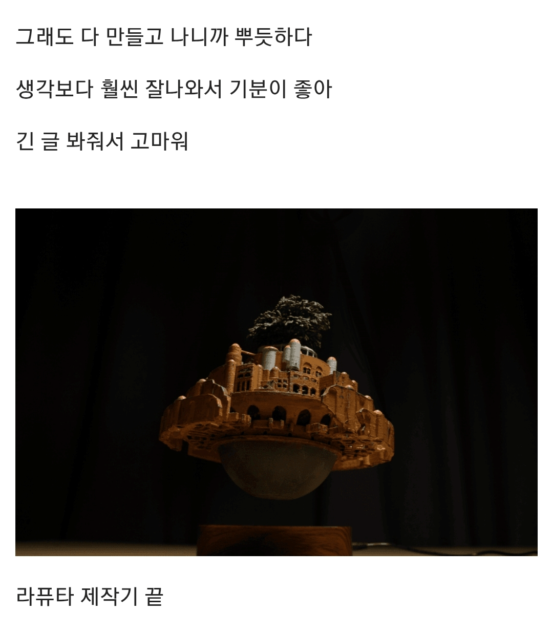 공중부양 라퓨타 화분을 만든 식갤러.jpg