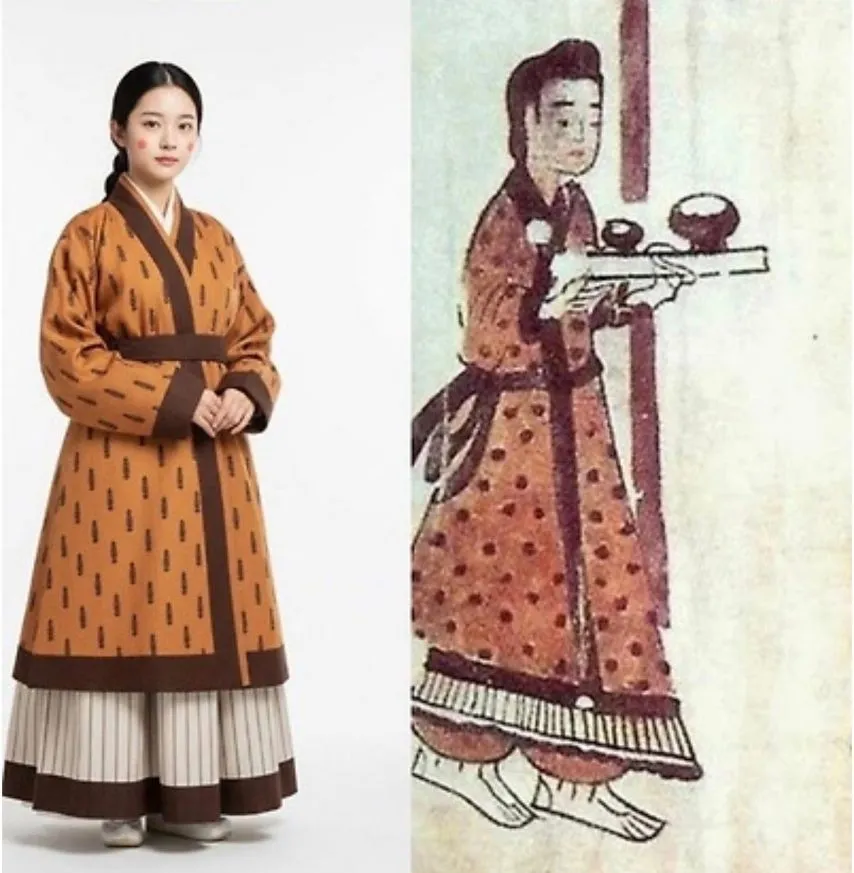 AI로 복원한 고구려 여성복