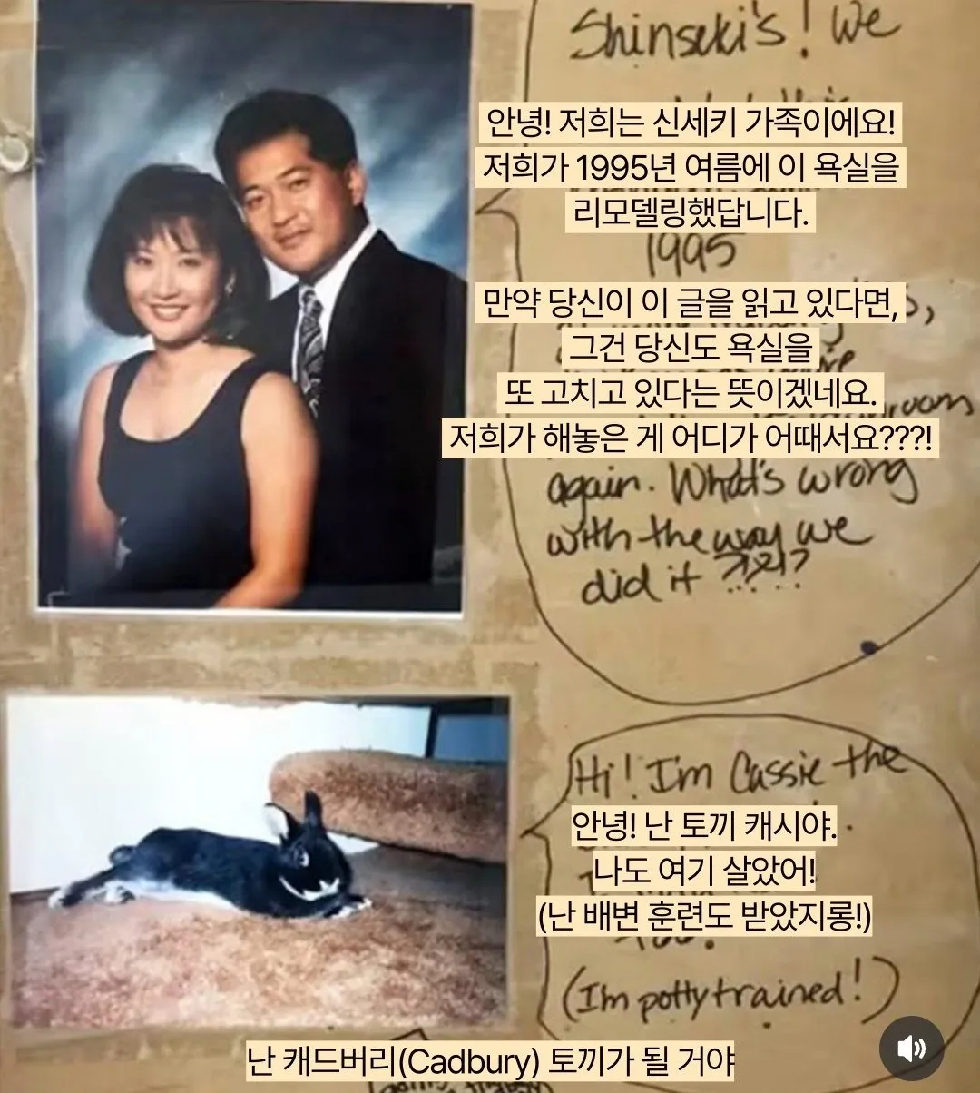 예전 집주인이 벽 속에 숨겨놓은 이스터에그.jpg