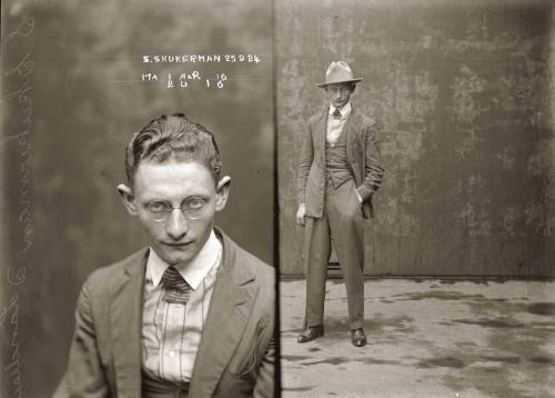 1920년대 호주 시드니 경찰은 범죄자 머그샷