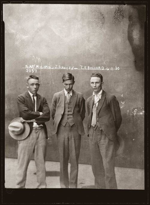 1920년대 호주 시드니 경찰은 범죄자 머그샷