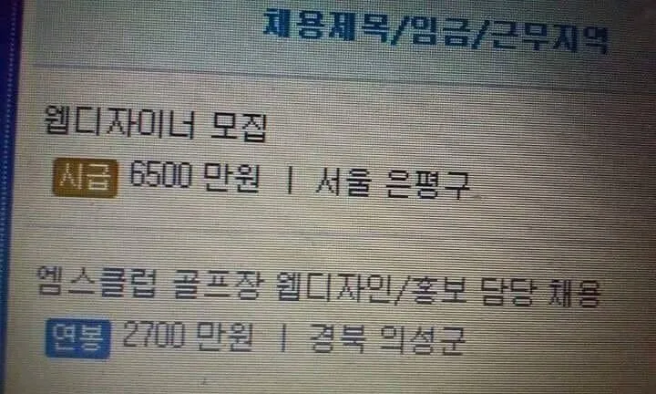 지방과 서울의 임금차이 수준