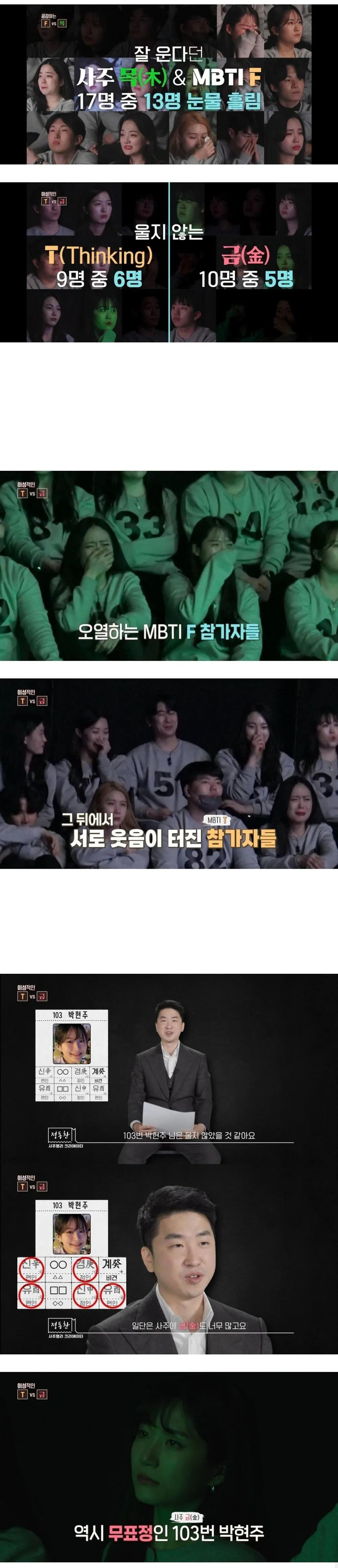 MBTI vs 사주 정확성 실험결과