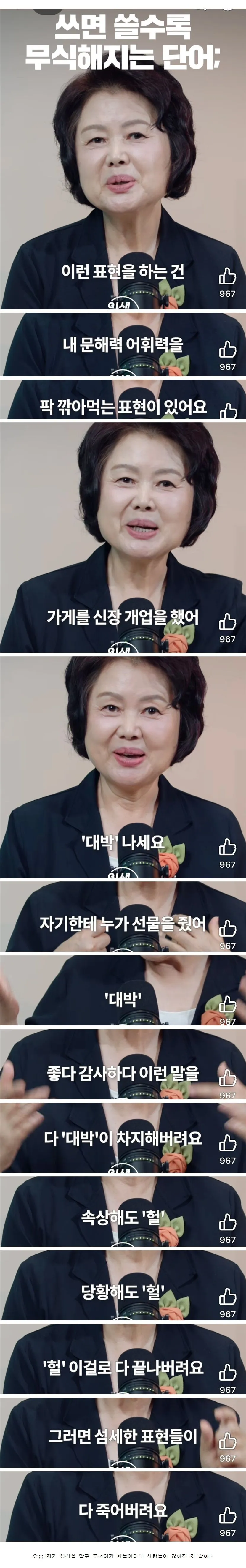 쓰면 쓸수록 무식해지는 단어.