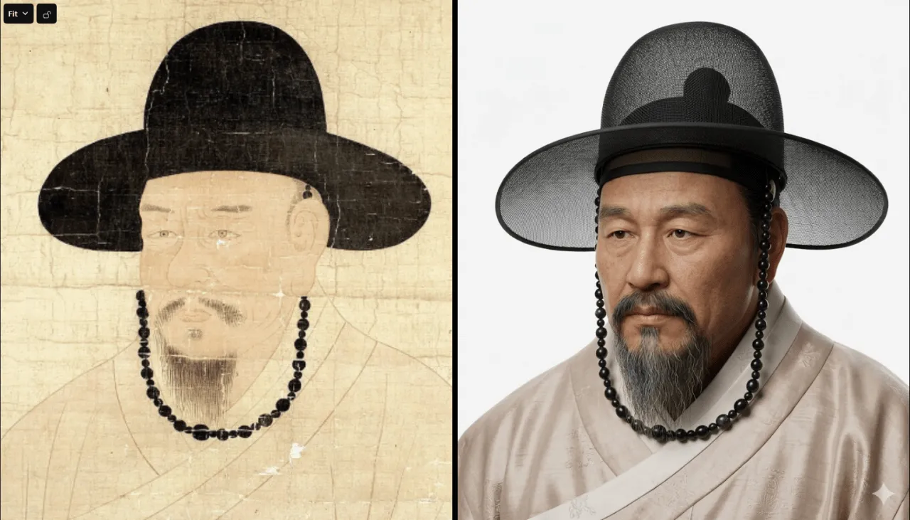AI로 복원한 한국 역사 인물들의 얼굴