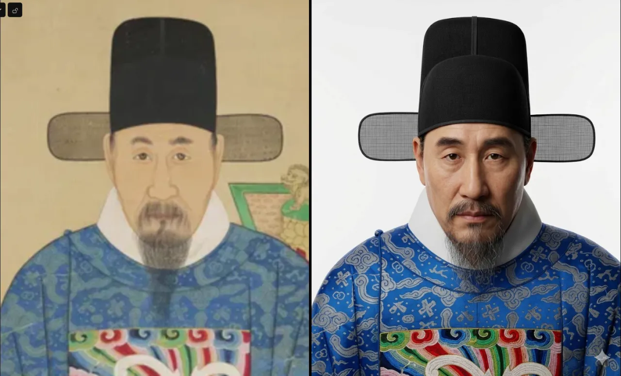 AI로 복원한 한국 역사 인물들의 얼굴