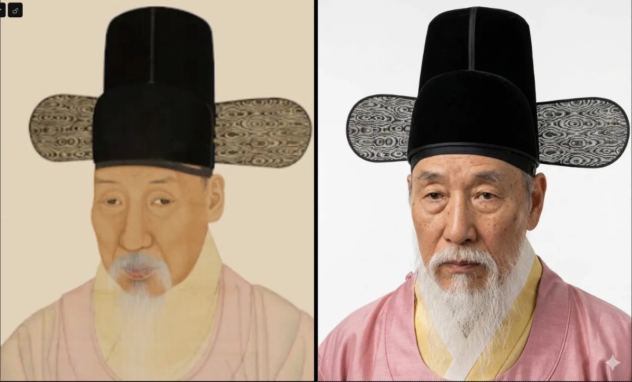 AI로 복원한 한국 역사 인물들의 얼굴