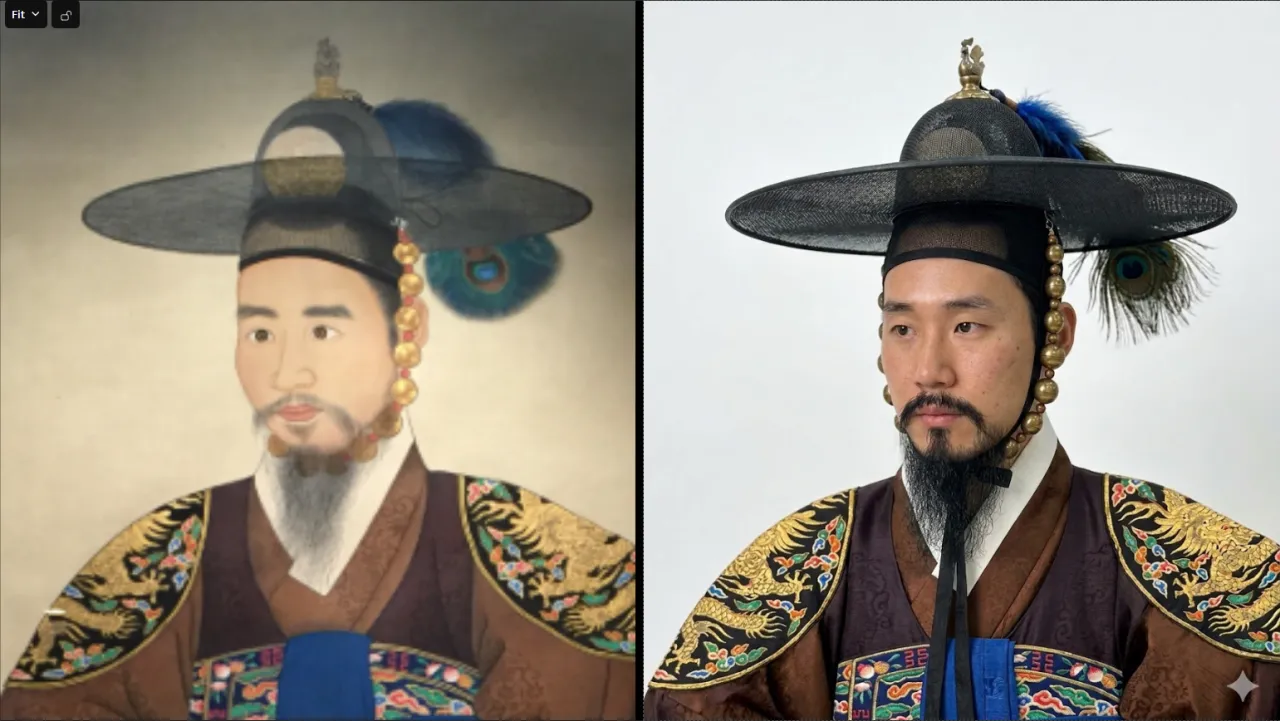 AI로 복원한 한국 역사 인물들의 얼굴
