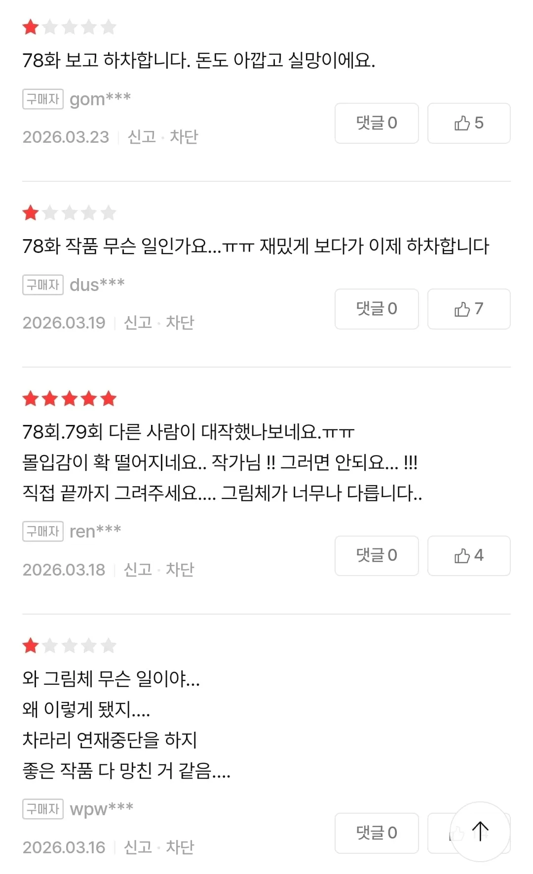출판사의 사정으로 작화가 변경된 웹툰