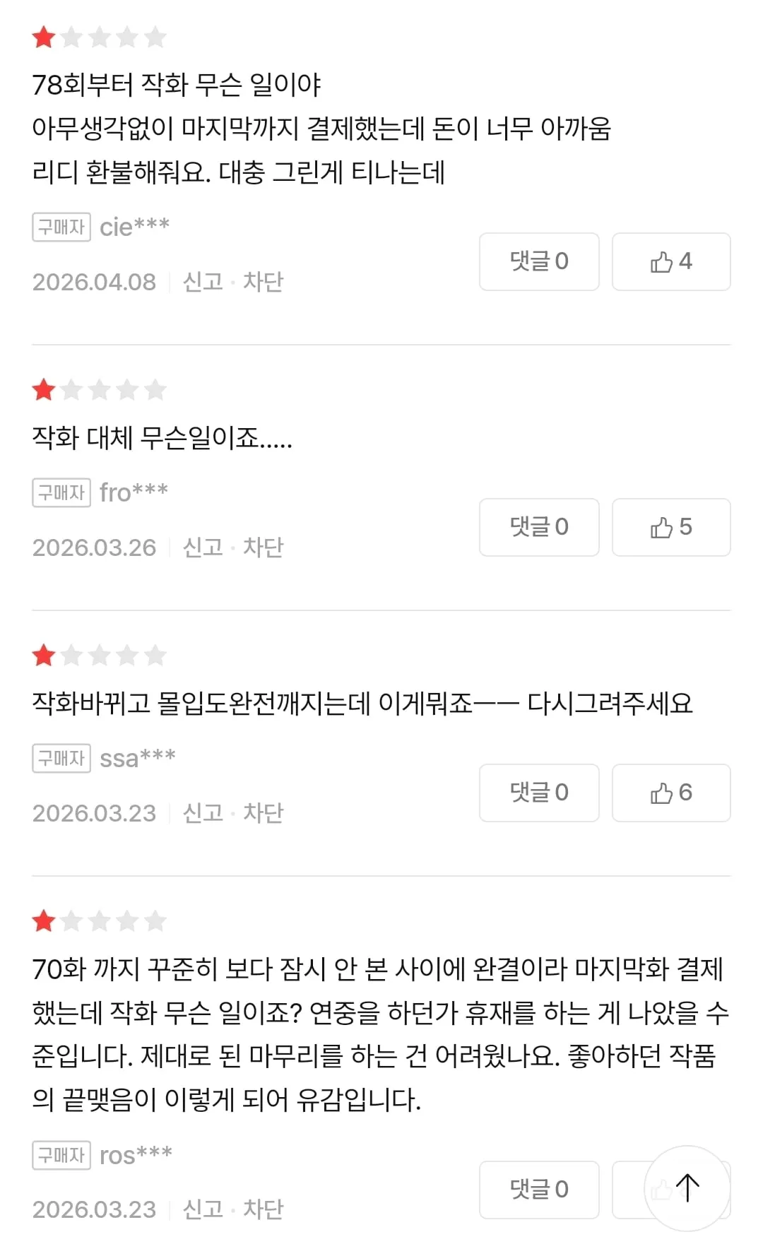 출판사의 사정으로 작화가 변경된 웹툰