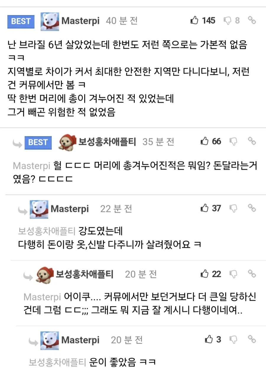 브라질 생각보다 살만하다는 사람
