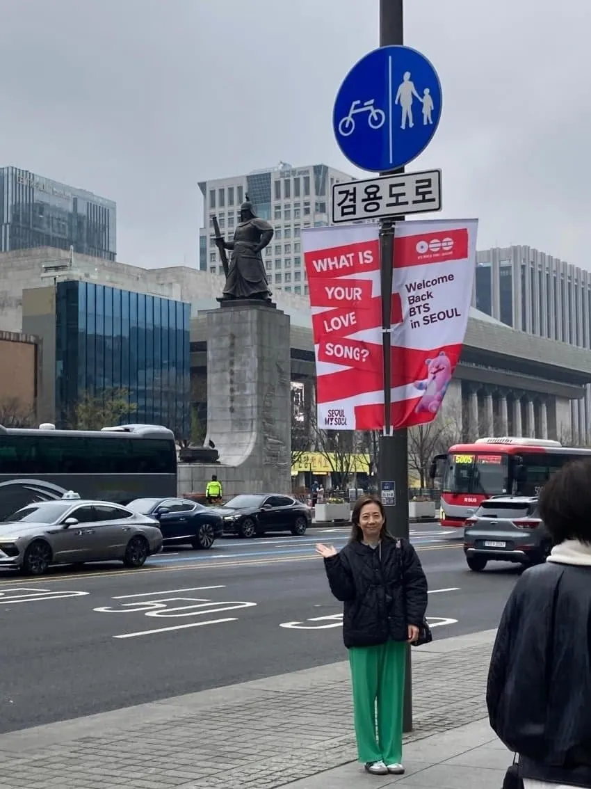 34년 전 한국에서 사진을 찍은 일본 여성