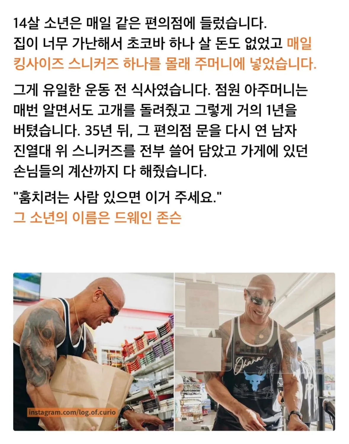 스니커즈 훔치던 소년