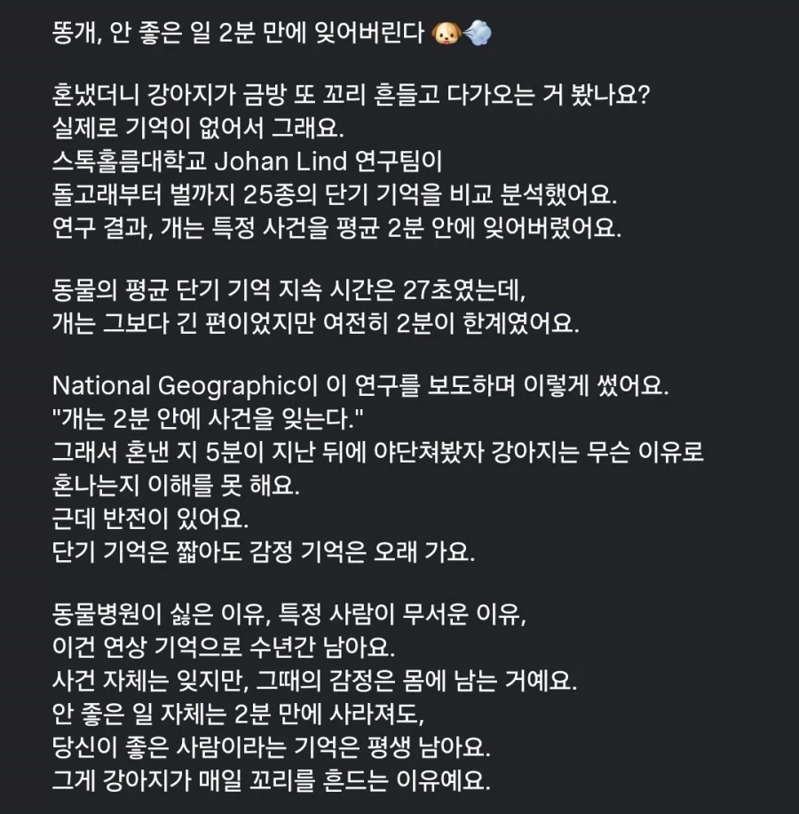 논문으로 발표된 개들이 눈치보는 이유