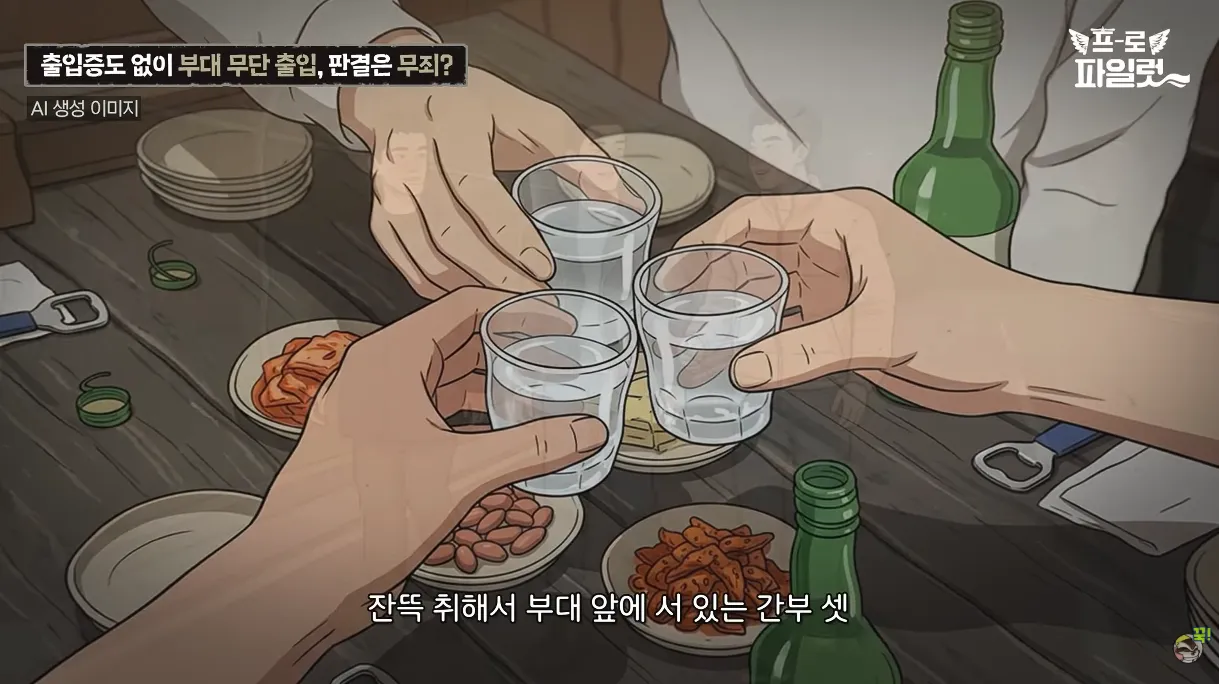 출입증 확인한다고 초병 얼차려 준 간부 ㅋㅋㅋㅋ