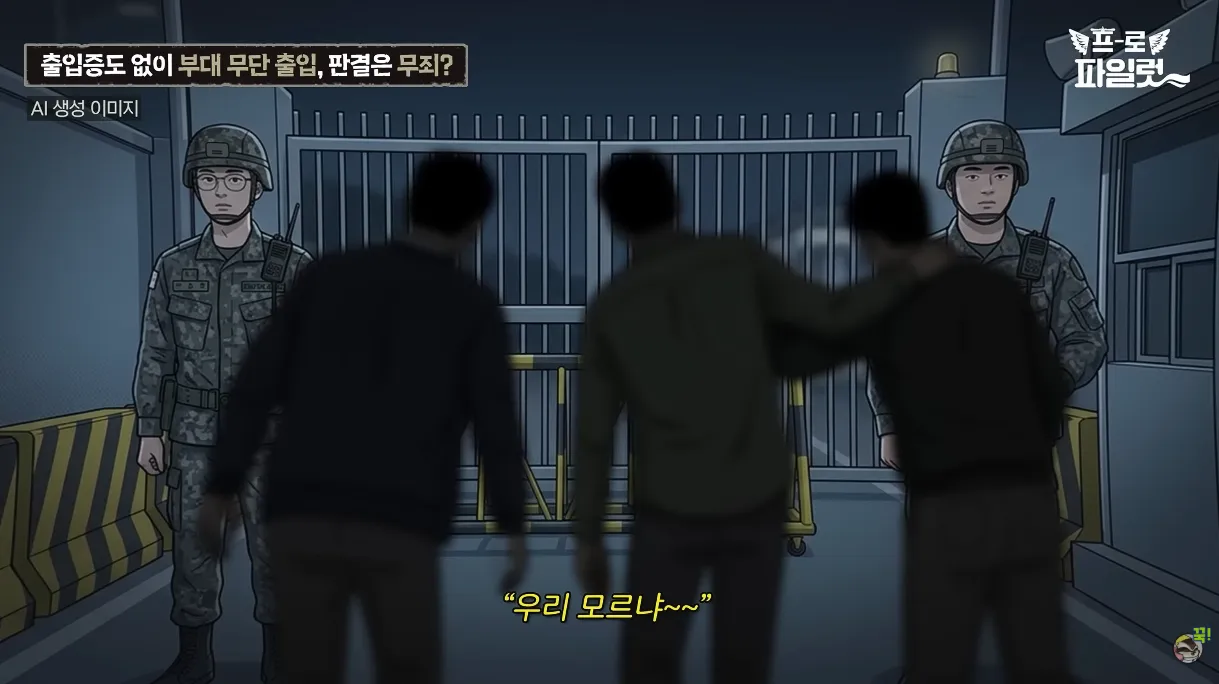 출입증 확인한다고 초병 얼차려 준 간부 ㅋㅋㅋㅋ