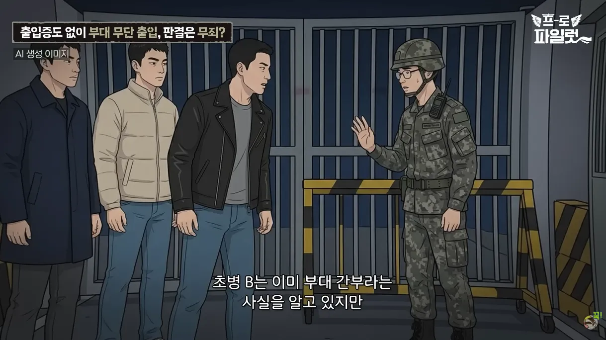 출입증 확인한다고 초병 얼차려 준 간부 ㅋㅋㅋㅋ