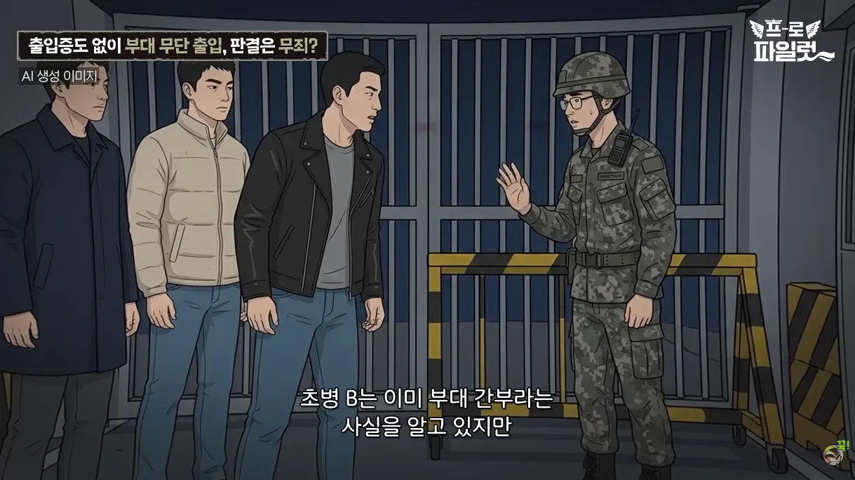 출입증 확인한다고 초병 얼차려 준 간부 ㅋㅋㅋㅋ