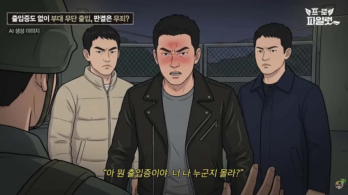 출입증 확인한다고 초병 얼차려 준 간부 ㅋㅋㅋㅋ