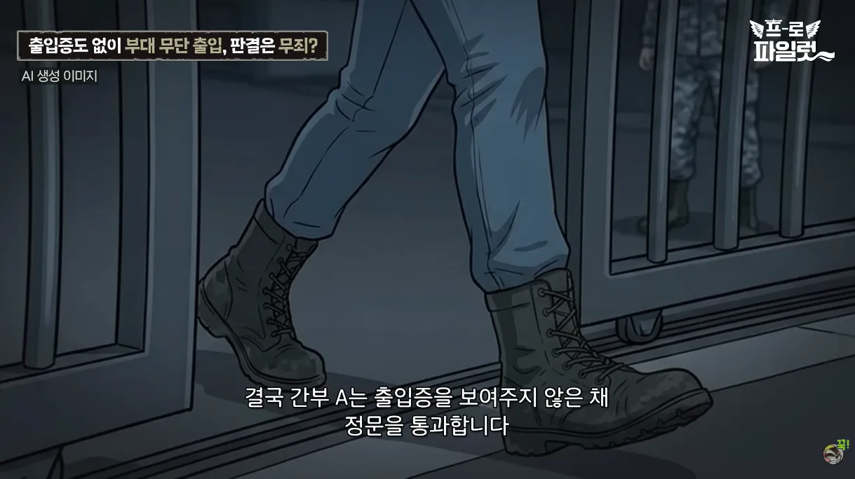 출입증 확인한다고 초병 얼차려 준 간부 ㅋㅋㅋㅋ
