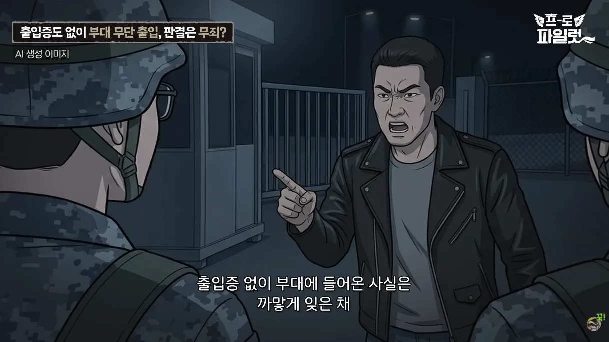 출입증 확인한다고 초병 얼차려 준 간부 ㅋㅋㅋㅋ