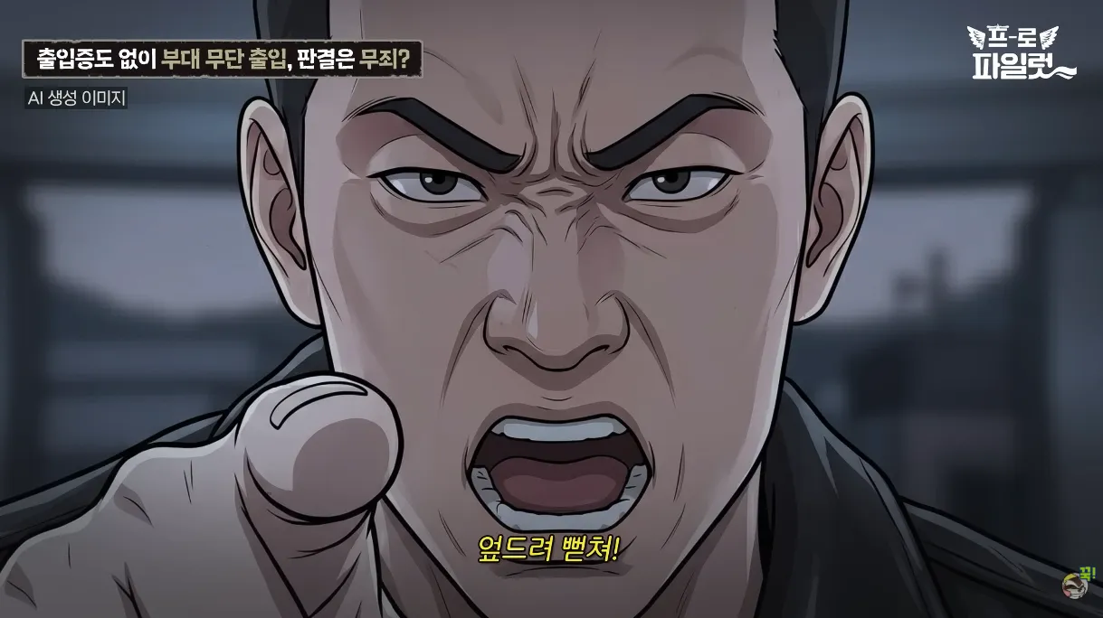 출입증 확인한다고 초병 얼차려 준 간부 ㅋㅋㅋㅋ