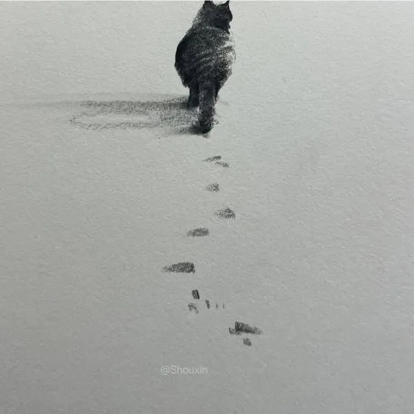 슥삭슥삭 그린 고양이, 강아지 그림