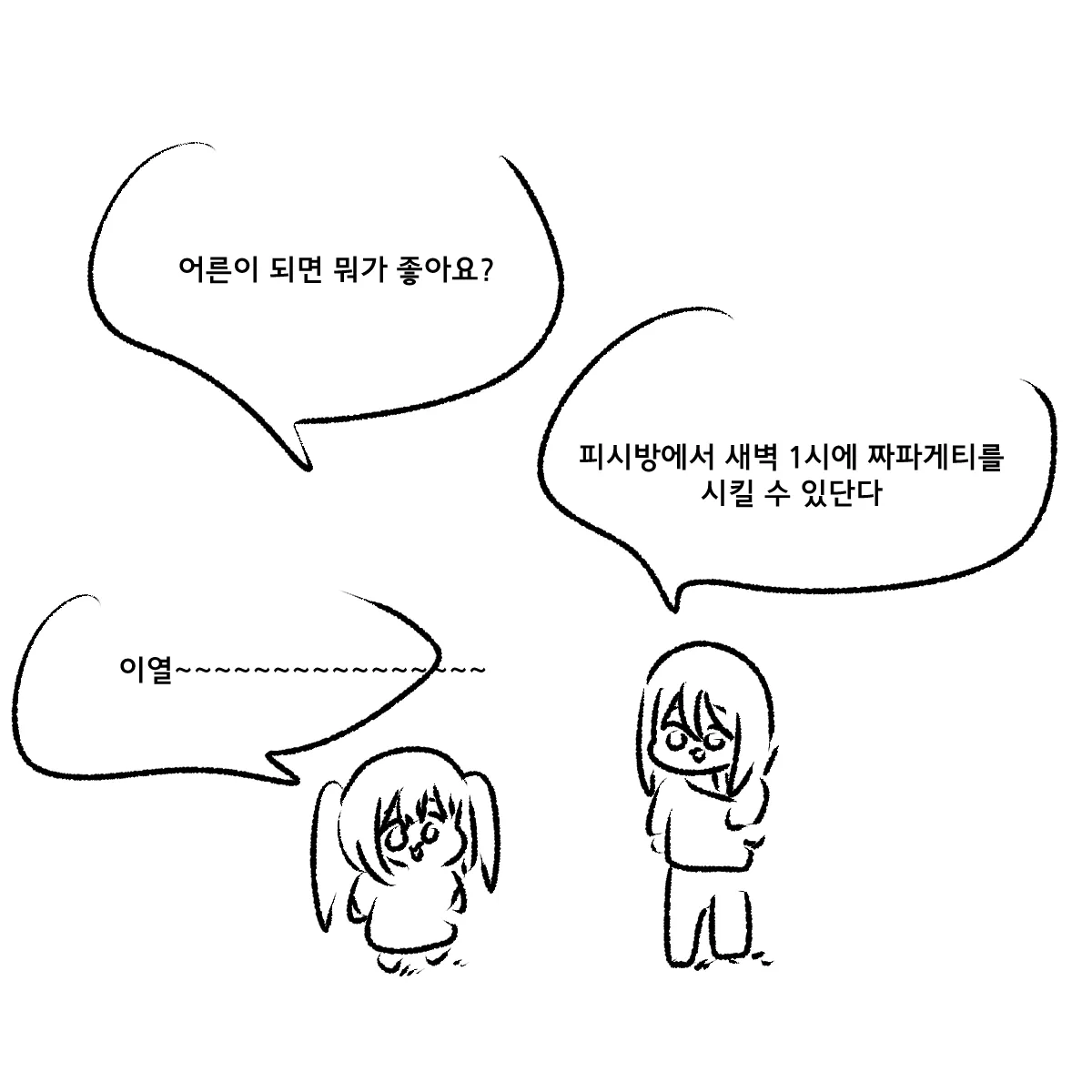 어른이 되면 뭐가 좋아요?