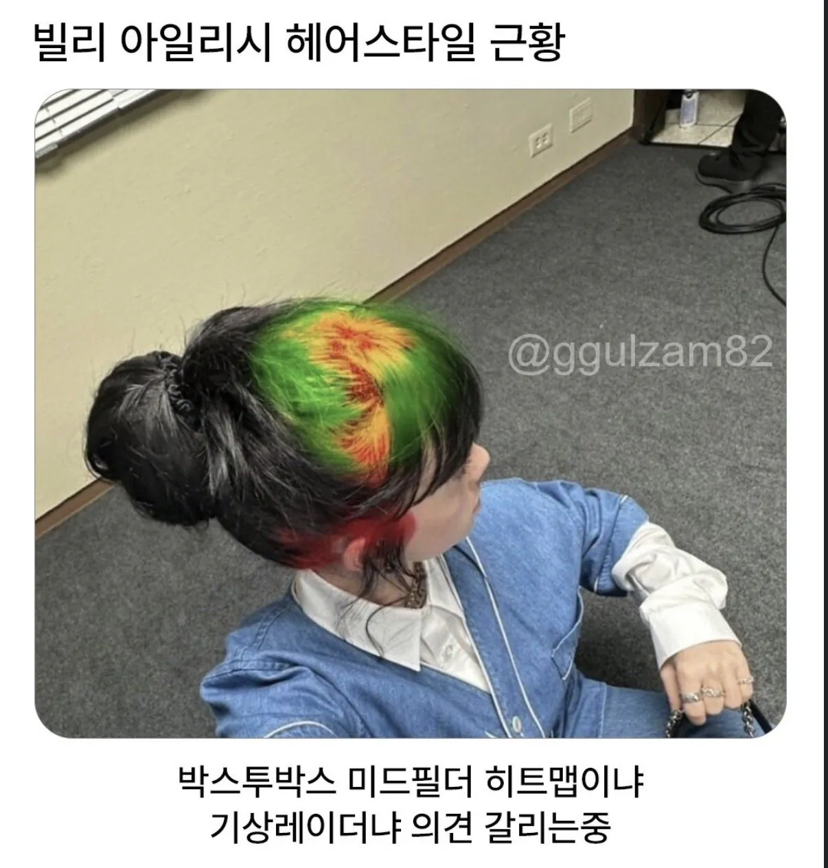 빌리 아일리시 헤어스타일 근황