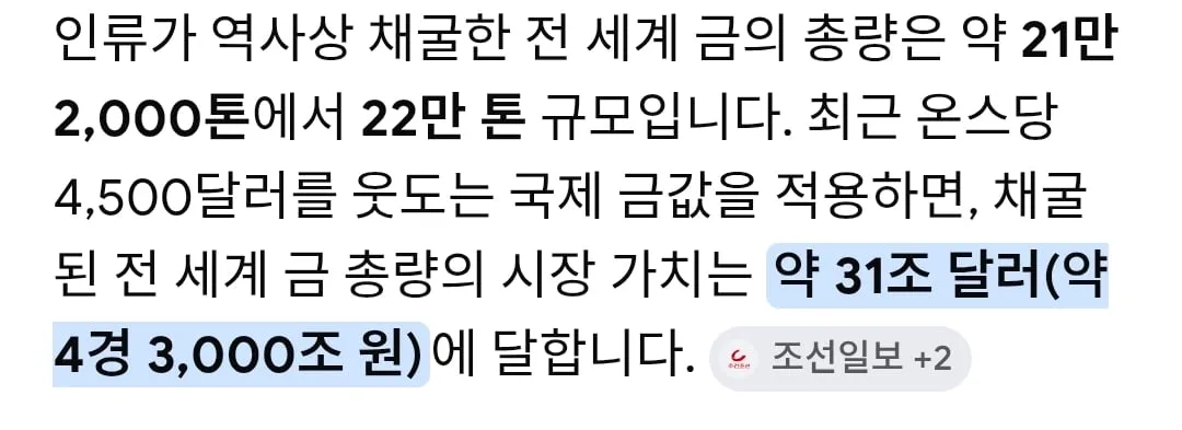 금 4경원 어치의 양 시각화