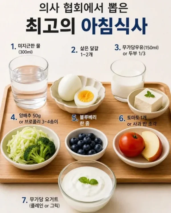 의사 협회에서 뽑은 최고의 아침식사