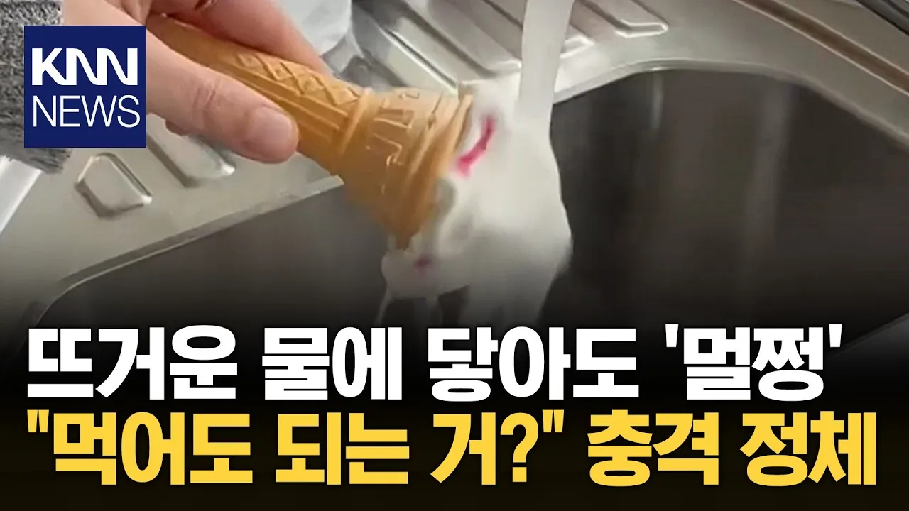 요즘 난리난 중국의 안 녹는 아이스크림 영상