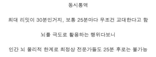 인간 뇌 한계는 25분