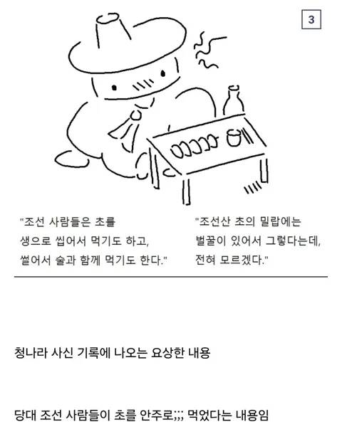 조선 사람들은 초를 먹었다는 역사 기록 검증해 보기
