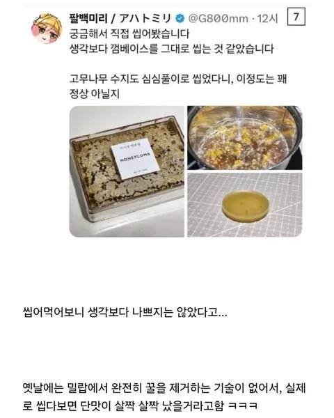조선 사람들은 초를 먹었다는 역사 기록 검증해 보기