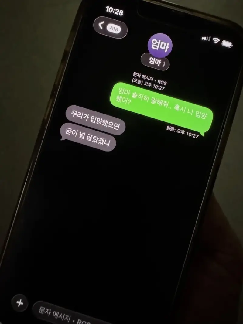 엄마 솔직히 말해줘.. 나 입양 했어??