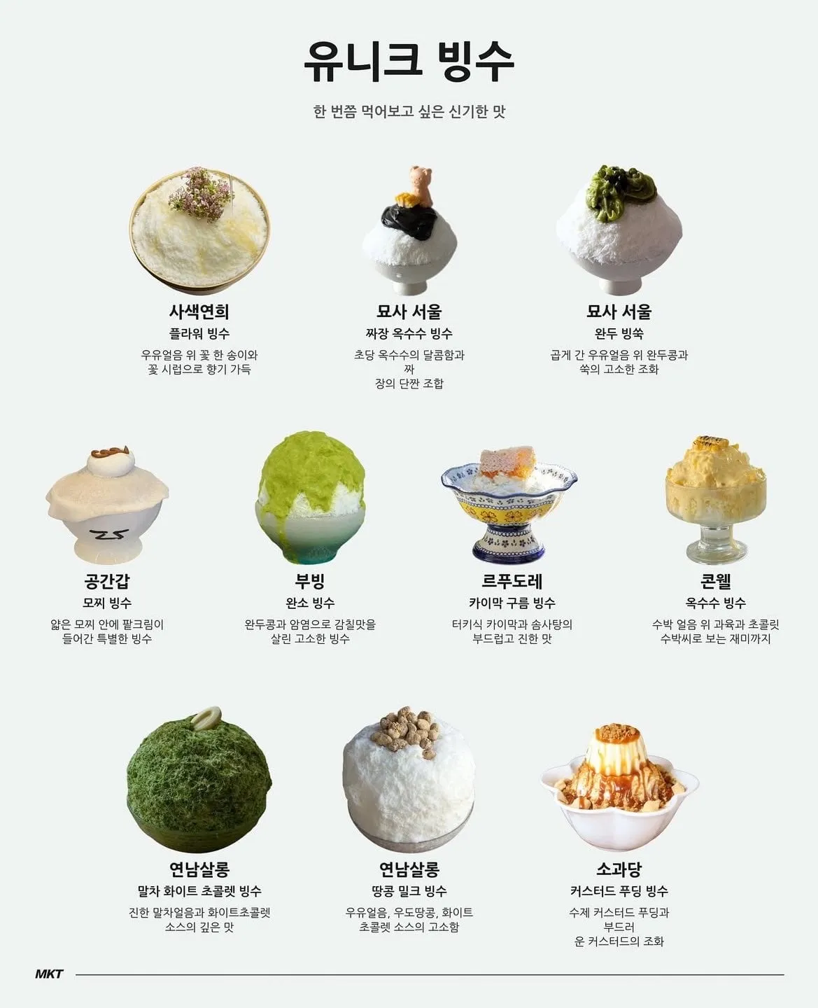 서울 빙수 맛집 모음